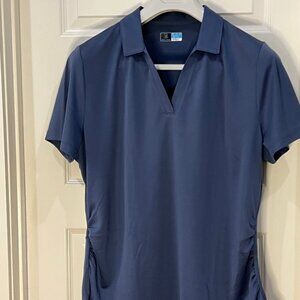 PGA tour Airflux Short SLeeve T-shirt/Golf Shirt - Steel Blue - XXL